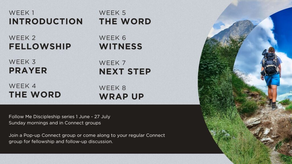 Schedule for Discipleship teaching series at Gateways Christian Fellowship