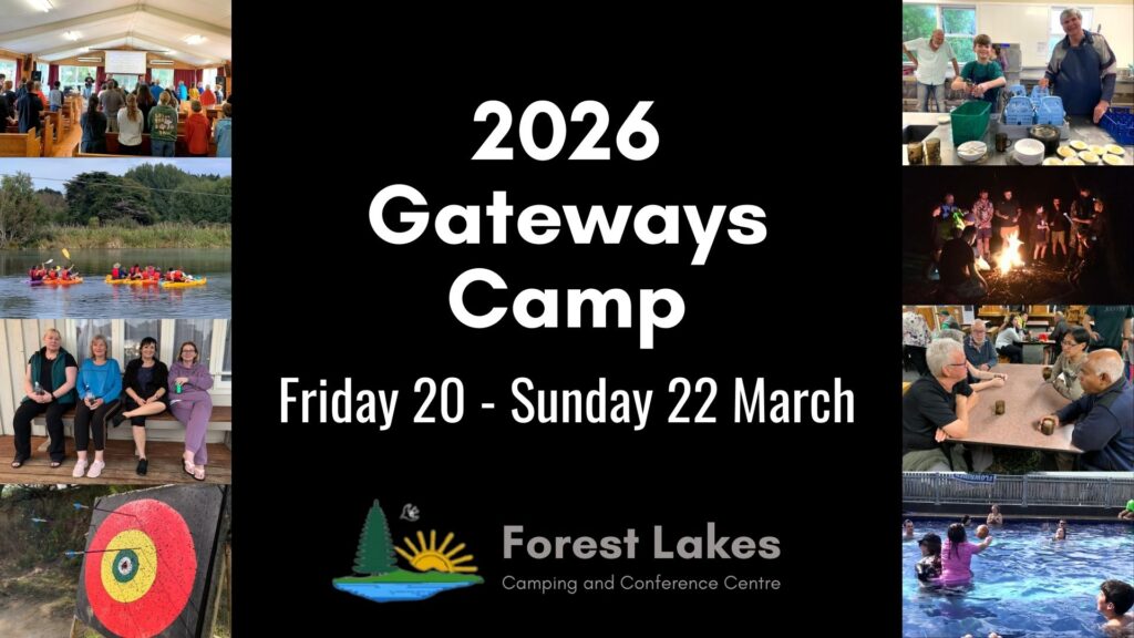 Flyer about Gateways Church Camp at Forest Lakes