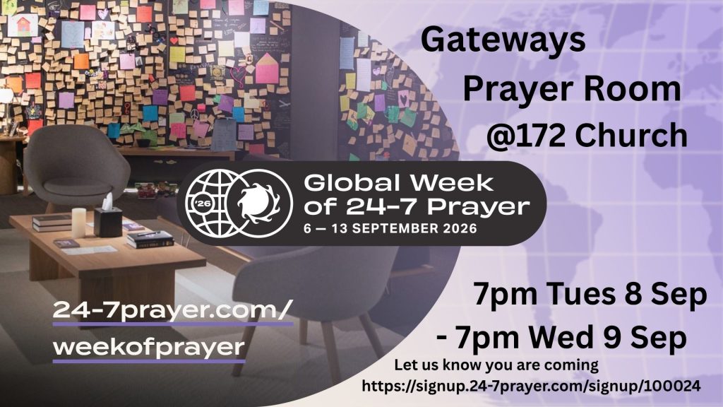 Flyer about 24-hour Prayer event at Gateways Church
